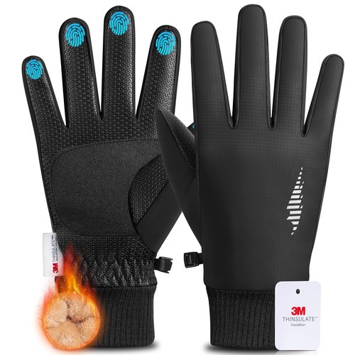 rivmount Winter Warm Gloves Cold Weather Ski Snow for Men Women, Thermal Waterproof Touchscreen Windproof, Suitable for Running, Driving, Cycling, Hiking, Outdoor Sports, Daily Work