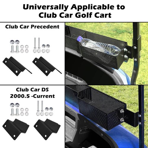 MOSNAI Golf Cart Front Inner Basket Dash Storage/Tray Organizer for EZGO TXT & RXV, Club Car DS & Precedent Golf Cart Inner Storage Utility and Durable Basket