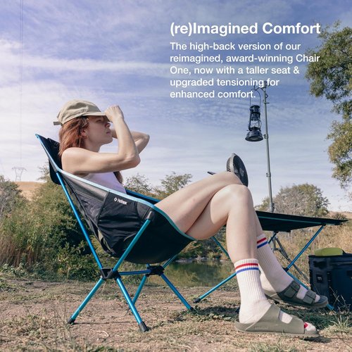 Helinox Chair One Highback - Lightweight High-Performance Camping Chair | Packable & Portable, Biscay Green