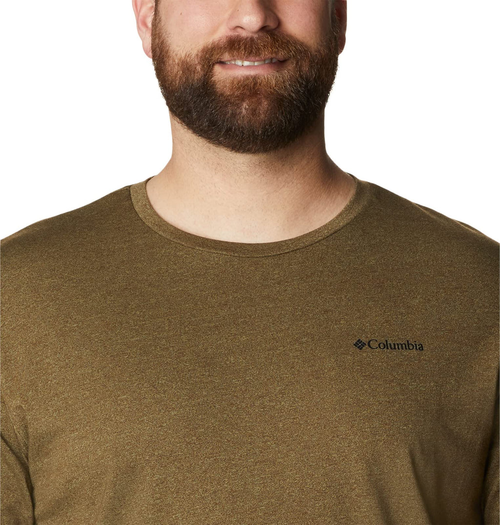 Columbia Men's Thistletown Hills Short Sleeve, Olive Green/Savory, 4X Big