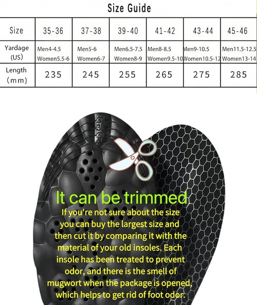 Cloud Soles | 4D Insoles for Men & Women - Anti-Fatigue, Shock Absorption, Foot Pain Relief - Black, XL