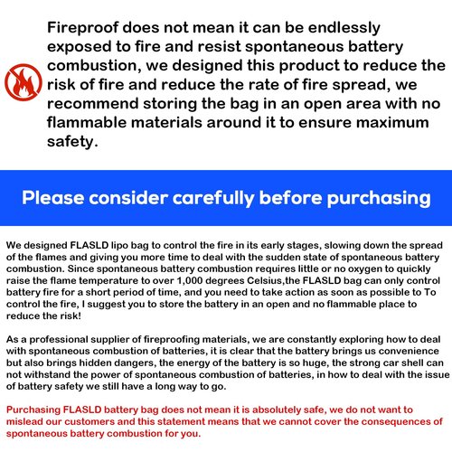 FLASLD Fireproof Electric Scooter Battery Hanging Bag, 16x6x4in Ebike Battery Bag, Electric Bike Bicycle Saddlebag