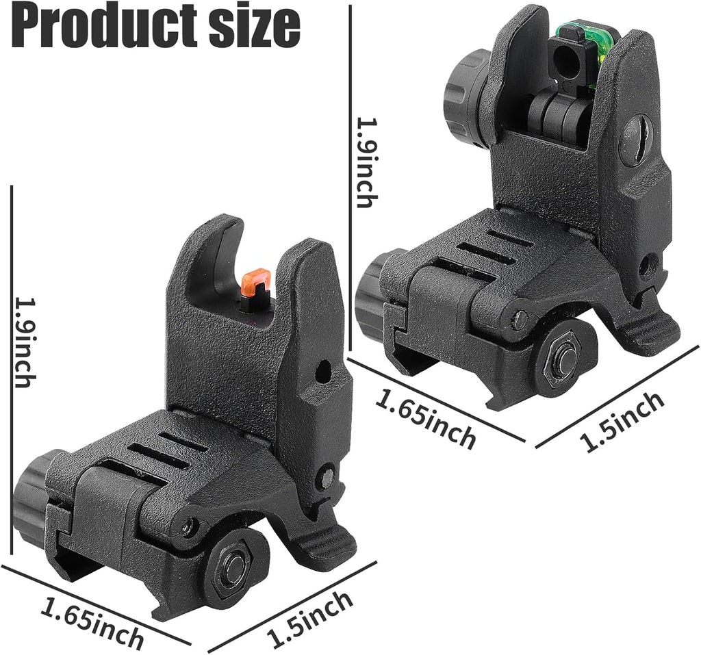 Skiennix Flip Up Sight - Lightweight Front and Rear Sights for Precision Shooting