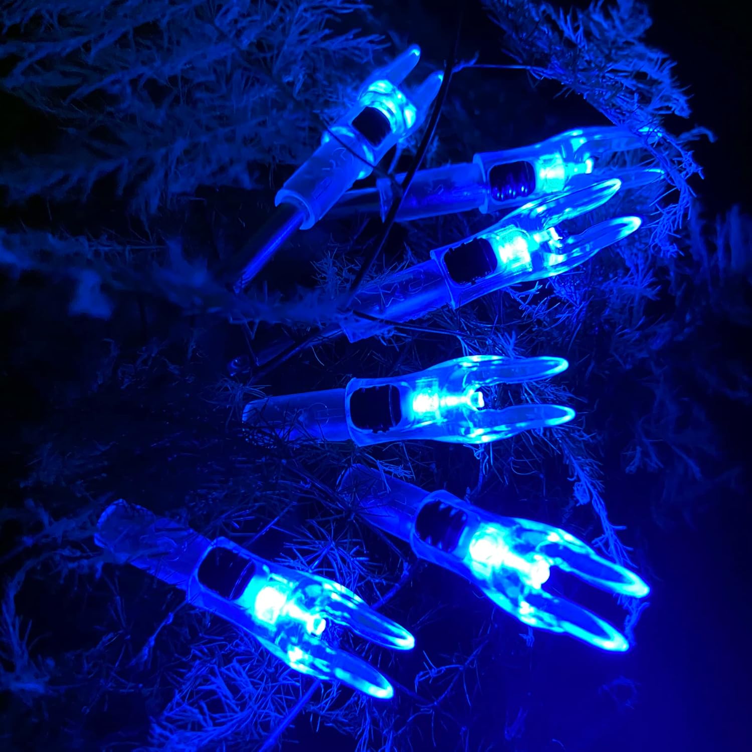 Skiennix Lighted Arrow Nocks - High-Visibility LED with On/Off Switch | 6PCS for .204-.246 ID