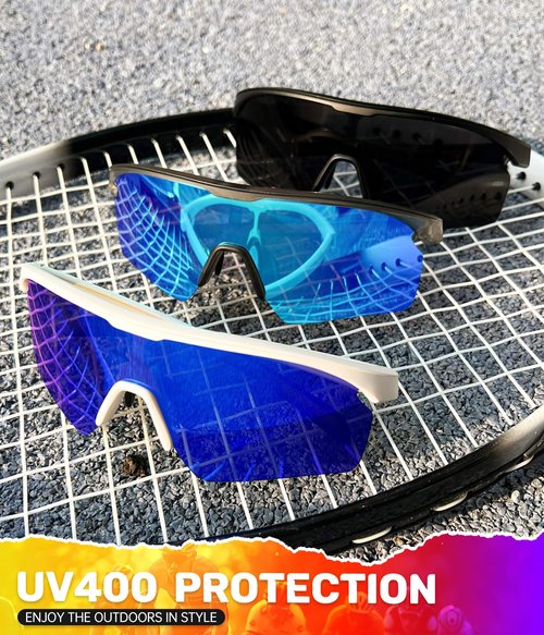 OUTDOORKING Sport Polarized Sunglasses for Men and Women, Stylish and Lightweight Cycling Sunglasses with UV400 Protection