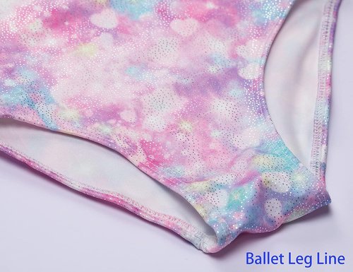 Domusgo Gymnastics Leotards - Sparkly One-Piece Tumbling Outfits for Girls | Perfect Fit & Comfort