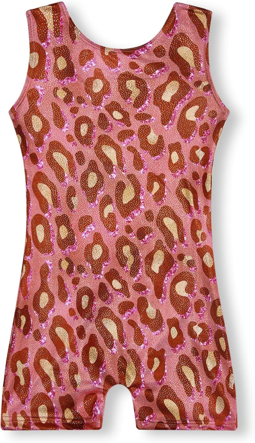Skiennix Gymnastics Leotards for Girls | Toddler Biketard Unitard with Shorts - Sizes 2T to 8T