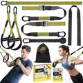 Home Resistance Training Kit, Resistance Trainer Exercise Straps with Handles, Door Anchor and Carrying Bag for Home Gym, Bodyweight Resistance Workout Straps for Indoor & Outdoor(Green)