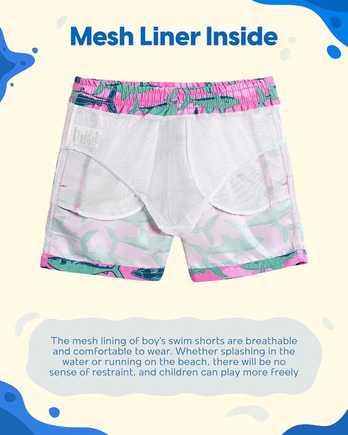 Maamgic Boys Swim Trunks - Comfortable Toddler Bathing Suit | Stylish Swimwear for Little Boys