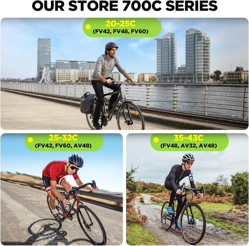 700C Bike Tube - Butyl 2 Pack with Tire Levers | Compatible with 700x20C-25C Sizes