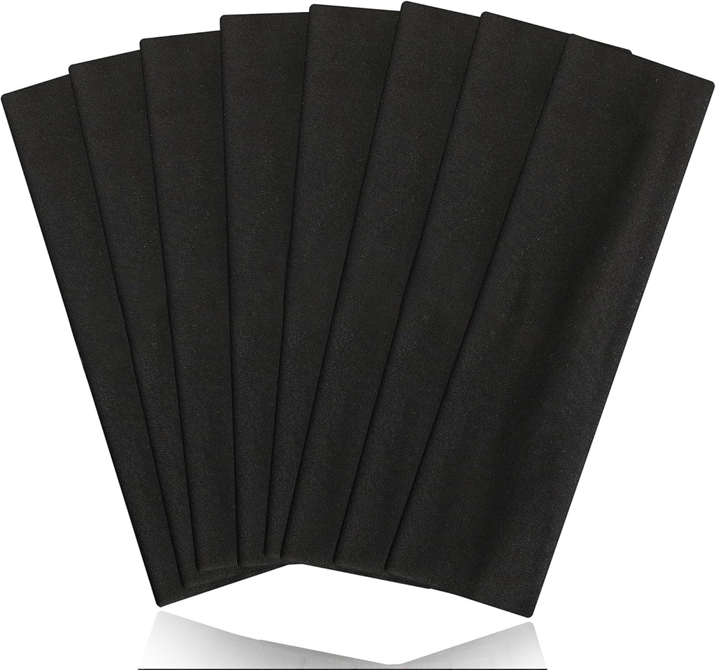 Skiennix 8PCS Non-Slip Sports Headbands - Soft, Absorbent & Stylish for Men and Women | Perfect for Workouts & Travel