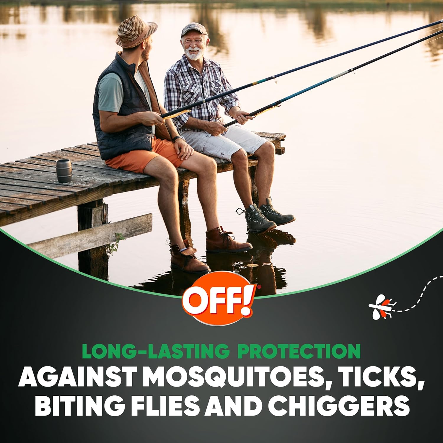 OFF! Deep Woods Insect Repellent Spray - 6 Oz | Ideal for Hunting, Camping & Fishing (Pack of 2)