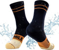 DRYMILE Waterproof Wool Hiking Socks - Breathable, Cushioned for Skiing & Winter Activities | Crew Size
