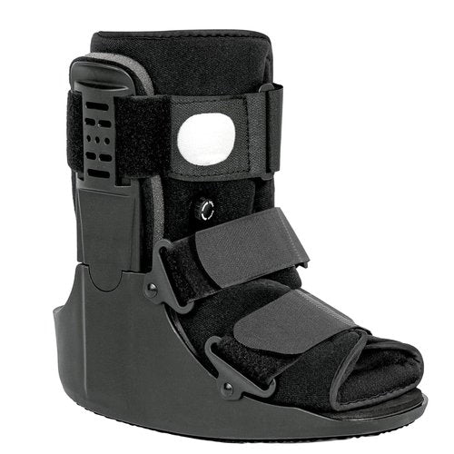 Jewlri Air Walking Boot - Short Fracture Walker for Ankle Support | Fits Left or Right Foot - Black M