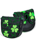 Big Teeth Golf Putter Covers Df3 Mallet Putter Headcover Magnetic Closure, Df3 Putter Cover Headcover Leather Mallet Putter Covers for Df3 Putter (Shamrock)