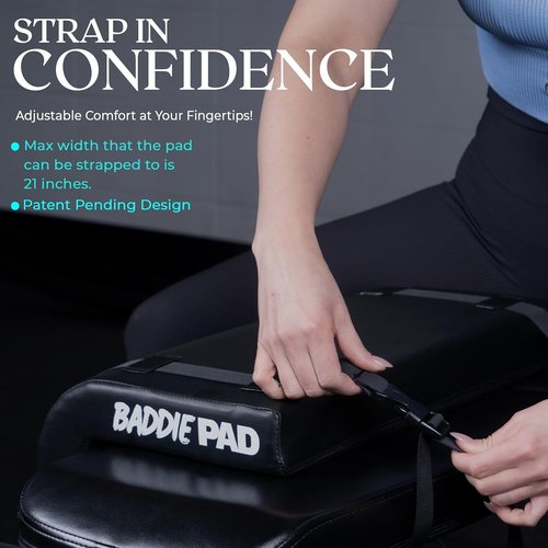 Baddie Pad Hip Thrust Bench Pad - Foam Support for Back, Shoulder & Neck | Ideal for Weight Lifting