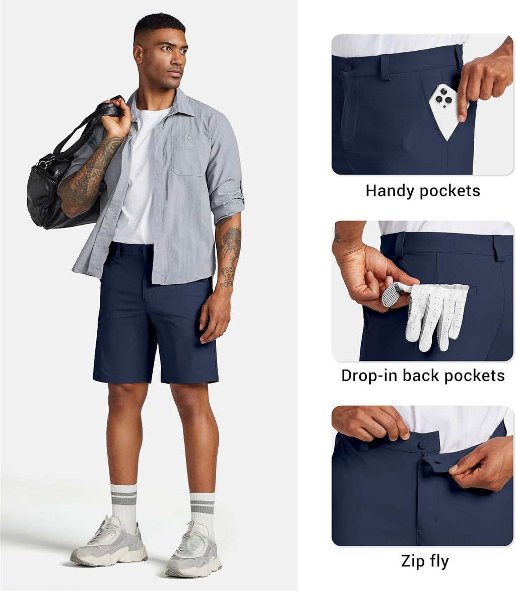 Willit Men's Golf Shorts - Quick Dry Stretch Cargo Design with Pockets | Available in 7", 9", 11" Sizes