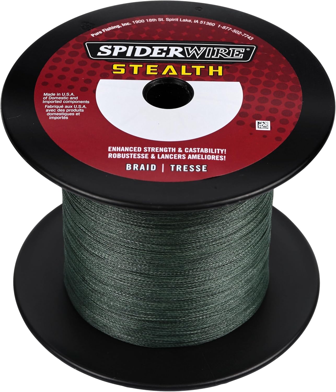 SpiderWire Stealth Braid Fishing Line - Durable, Low-Visibility Design | 300 Yards, Green