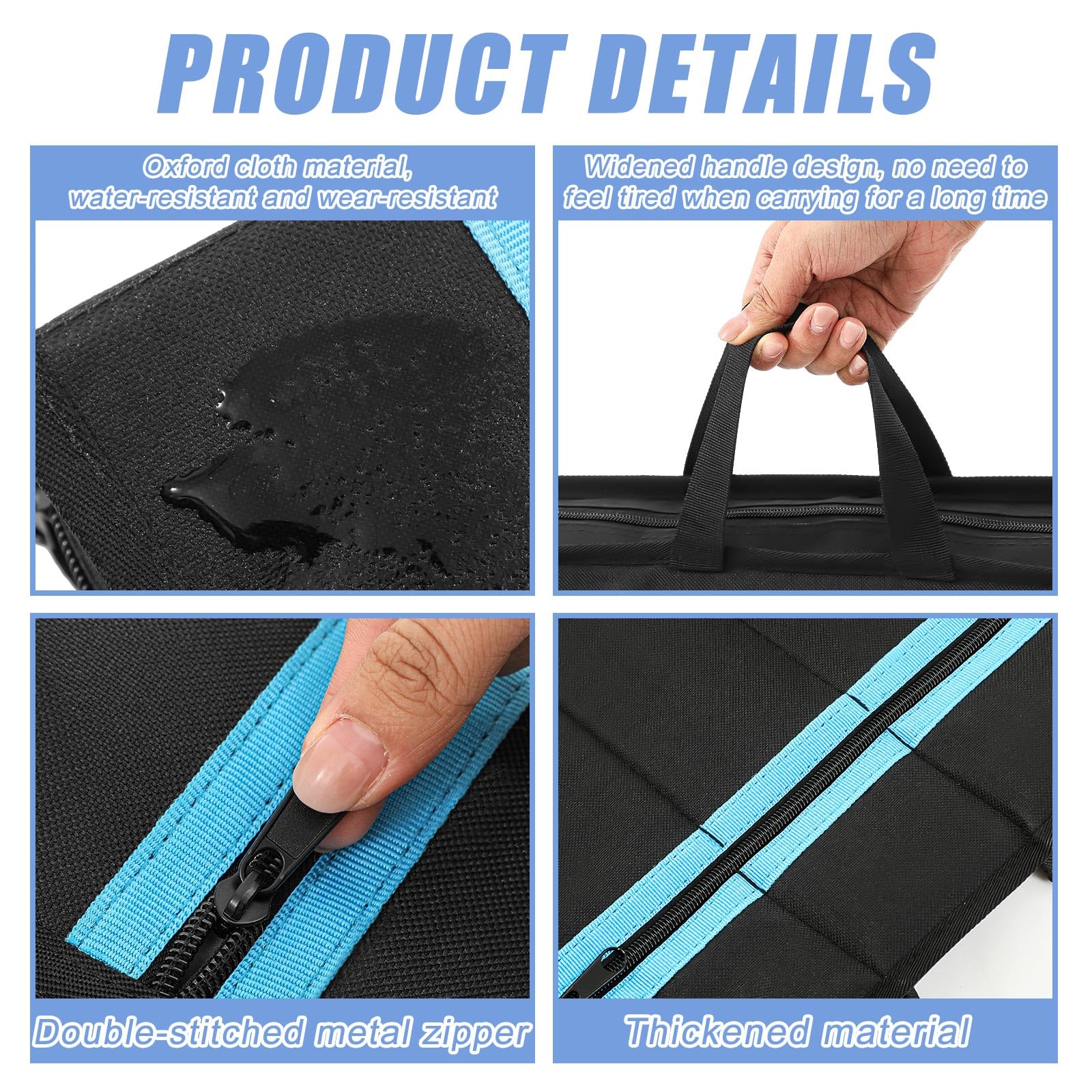 Sunnymove Arrow Case Archery 33'' Portable Soft Bow Case Compact Black Arrow Storage Quiver Oxford Cloth Box for Outdoor Hunting Target Shooting Bag Shooting Practice