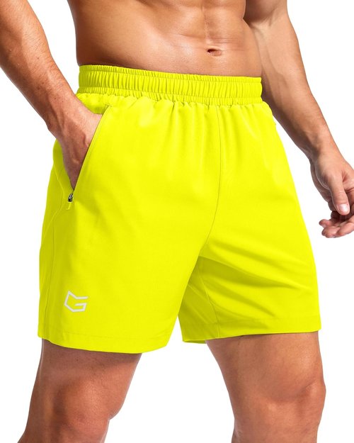 G Gradual Men's Athletic Running Shorts - Quick Dry Workout Gym Shorts with Zipper Pockets | 7"/5"/9" Sizes for Basketball & Hiking