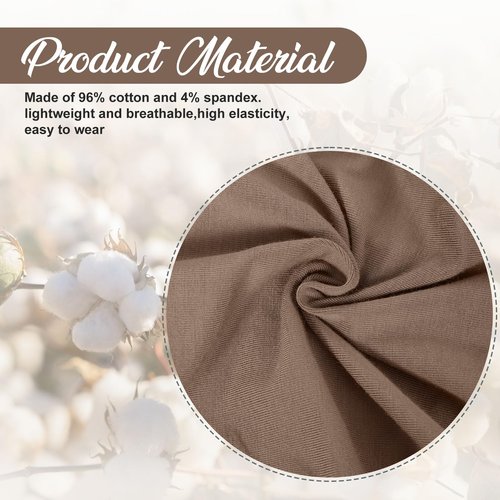 JenPen 6 Pcs Chemo Turban Headwear for Women Soft Cancer Hats Cotton Beanie Head Scarf Elastic Hats for Women's Hair(Classic Color)