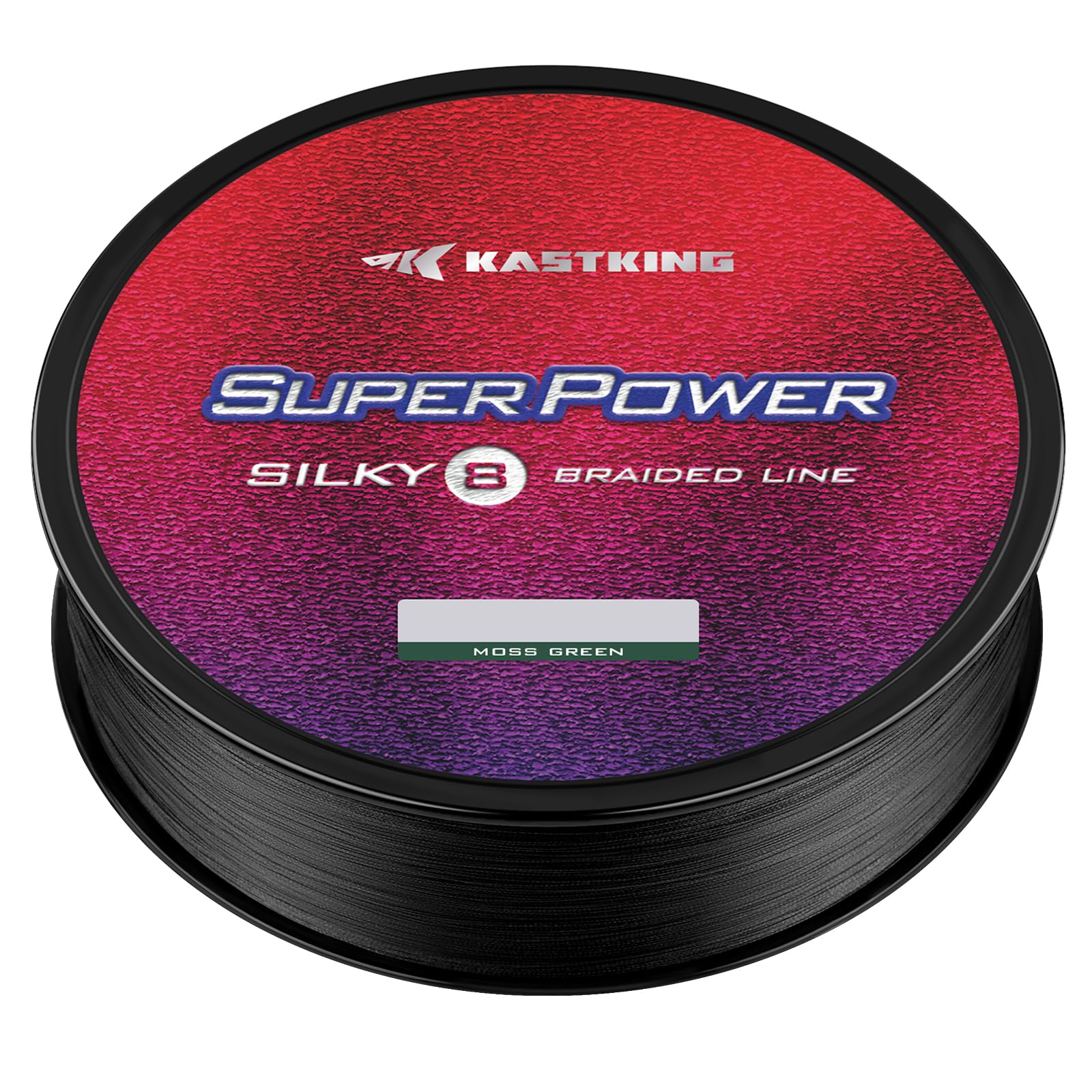 KastKing Superpower Silky8 Braided Fishing Line, Black, 8 Strands, 6LB, 300 Yds
