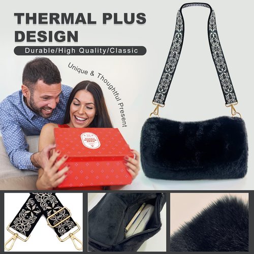 Rechargeable Hand Warmer Pouch with 10000mAh Power Bank Electric Heated Gloves for Women Reusable Portable Muff Shoulder Bag for Winter Cold Weather Gifts