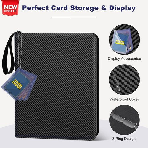 Mlikero Card Binder - 9 Pocket Trading Card Album with 720 Double-Sided Pockets | Ideal for MTG, TCG & Sports Cards (Pack of 2)
