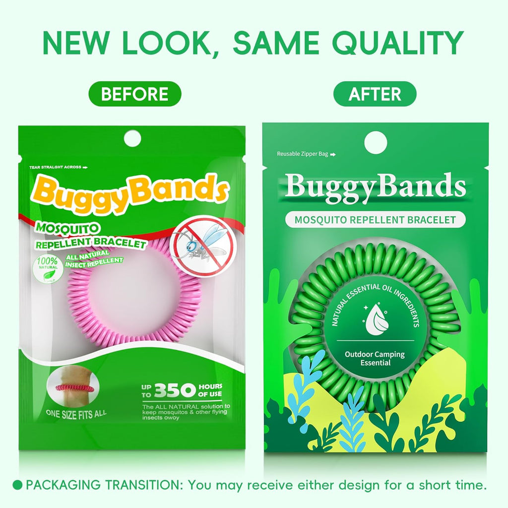 Skiennix Mosquito Bracelets - DEET-Free, Waterproof Citronella Bands for Adults & Kids | 24 Pack