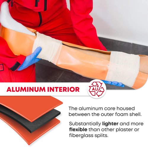 Ever Ready First Aid Universal Aluminum Splint, 24 Inch Rolled - 3 Pack