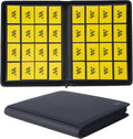 Card Binder - 16 Pocket Trading Card Holder with 44 Sleeves | Zipper Album for TCG & Sports Cards - Black