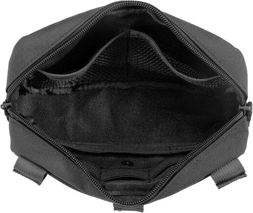 FRTKK Tactical Molle Admin Pouch - USA Flag Patch & Keychain | 2-Pack Tactical Pouches with D-Ring Clip