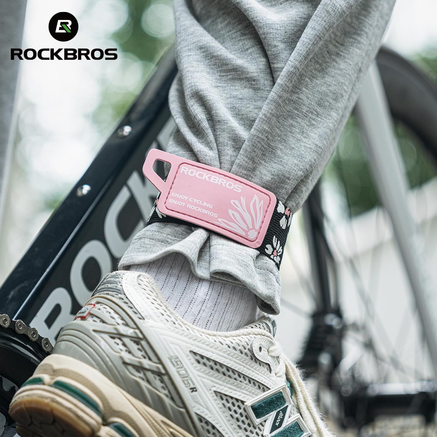ROCKBROS Reflective Bicycle Ankle Strap - Safety Leg Bands for Cycling & Jogging Gear