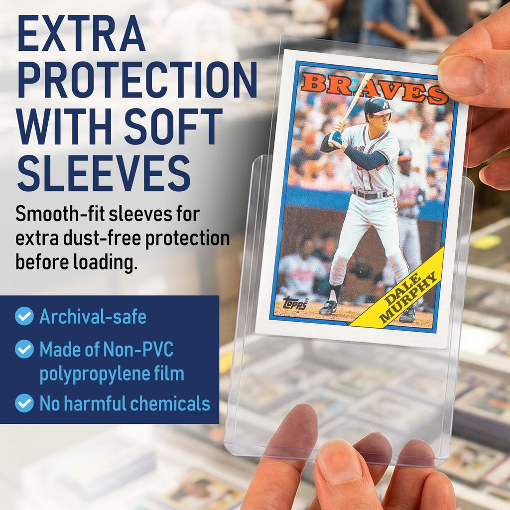 Ultra Trading | Rigid Top Loaders for Cards & Card Sleeves - Durable Hard Plastic Protectors, 3x4 Size