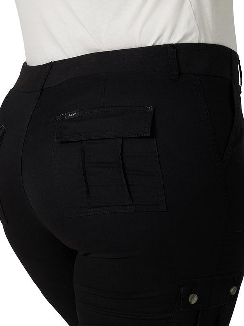 Lee Women's Plus Size Cargo Capri Pants - Flex-To-Go Mid-Rise Relaxed Fit | Comfortable & Stylish