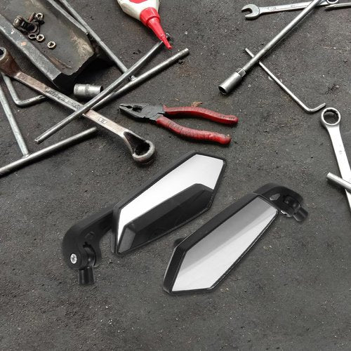 ULTECHNOVO Bike Rearview Mirror Handlebar Mount 7.08X6.10X2.75In Adjustable 360 Bike Side Mirror for Electric Bikes Mountain Cycling Safety