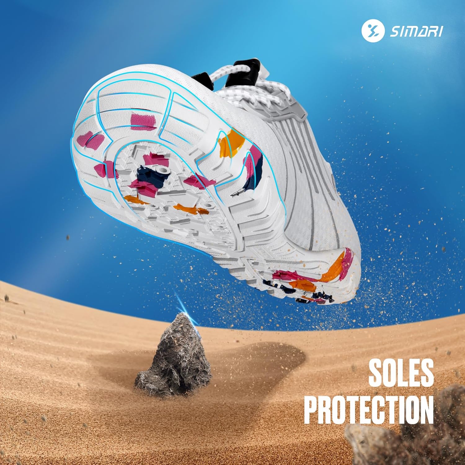 SIMARI Water Shoes - Quick-Dry Barefoot Aqua Socks for Surfing, Swimming & Beach Sports | Non-Slip Design