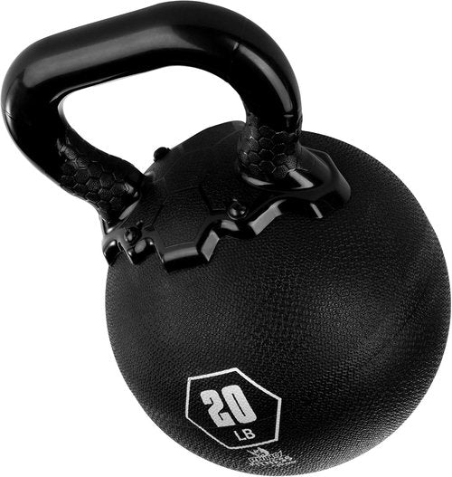 Champion Sports Rhino Kettlebell - Premium Rubber Weights for Strength Training | Multiple Sizes Available