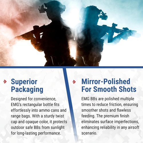 Evike Airsoft - EMG International Match Grade 6mm Airsoft BBs | Precision Performance & Accuracy
