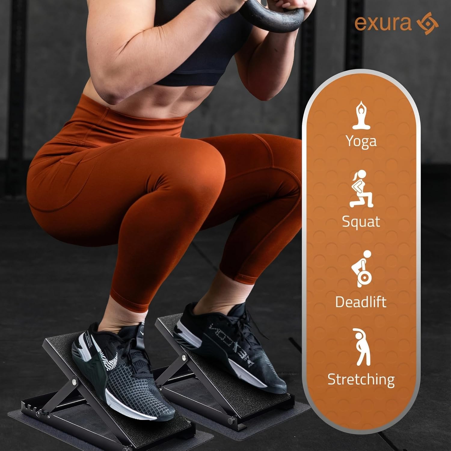 Slant Boards Adjustable - Wide Metal Slant Ramps for ATG Training & Physical Therapy | Incline Calf Stretching Equipment