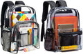 Vorspack Clear Backpack | Heavy-Duty Transparent Design for College & Workplace - 2 Pack Black