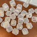 Skiennix 30Pcs Small Transparent Jewelry Storage Cases - Travel Organizer for Necklaces, Bracelets & Rings