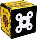 Morrell Yellow Jacket Dual Threat Foam Archery Target Block - 350 FPS, 4 Sides, 32 Bullseyes, Yellow