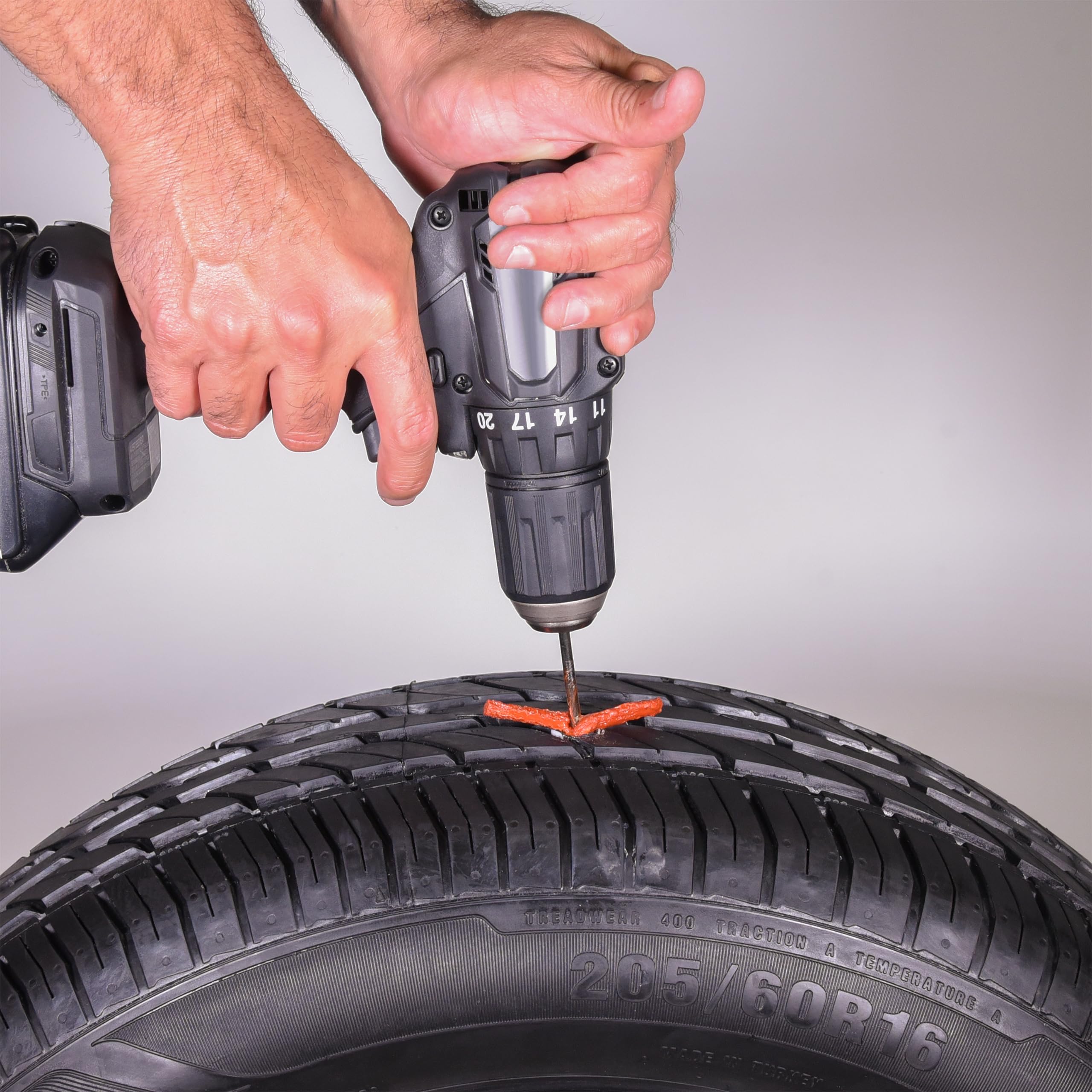 Slime 20502 Tire Plug Drill Bit Kit, All Drills Compatable, Easiest Tire Plug Option, (9-Piece Kit)
