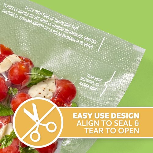 FoodSaver Quart Vacuum Seal Bags - Easy Use Pre-Cut Storage Bags | 19 Pack for Freshness