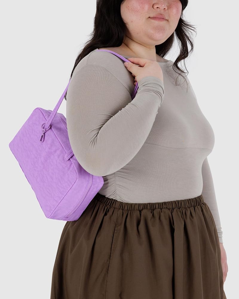BAGGU Nylon Bowler Bag - Rose (Replacement Bowler Style, Recycled Nylon)