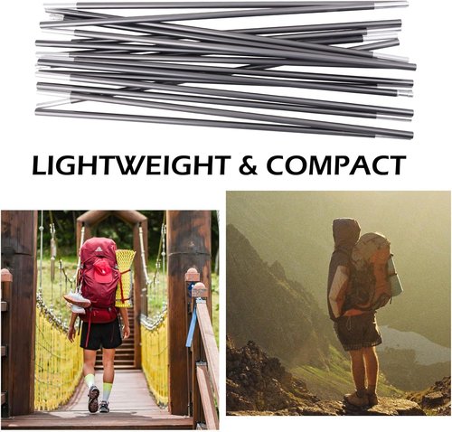Azarxis Aluminum Tent Poles - Lightweight Replacement Rods for Camping | 7001 Series Aircraft-Grade