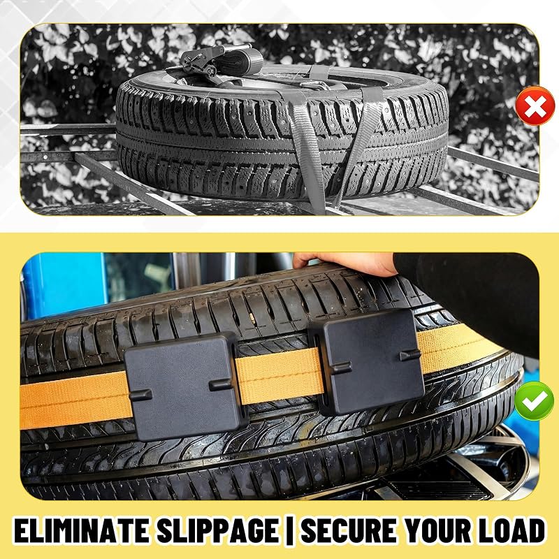 40 Pcs Rubber Tire Cleats for 2" Straps - Tire Tie Down Cleats (Variation: 40)