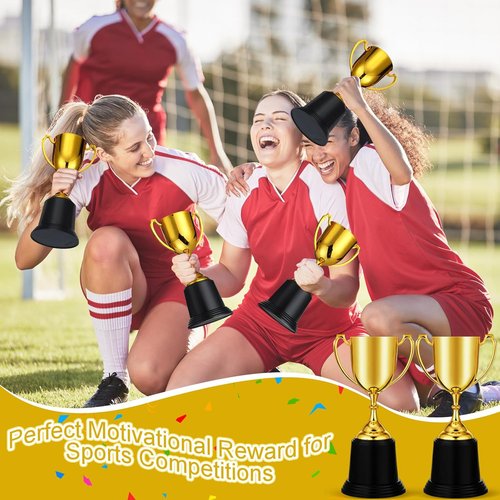 Ecation Gold Trophy Award - 9 Inch Appreciation Cup for Employees, Teachers & Volunteers | Perfect Thank You Gift