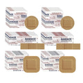 200 Pcs Adhesive Small Spot Bandages Bulk，Fabric Flexible Breathable Non Stick Pad Round Square Strip Bandages for Small Wound (0.87”，3/8” x 1.5”，1.5”)